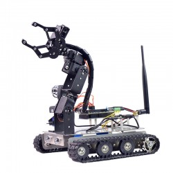 Xiao R GFS DIY Wifi Robot Arm Car Metal Chassis Arduino2560 RaspberryPi 3B+ Board