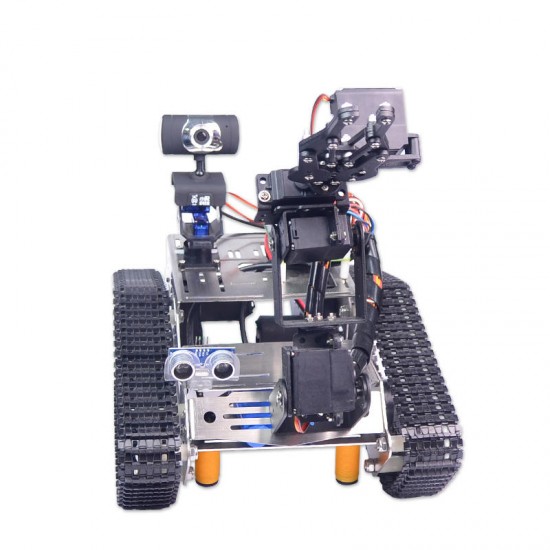 Xiao R WiFi Video Robot Arm Car with Gimbal Camera Raspberry Pi 3B+ Built-in bluetooth Wifi Module