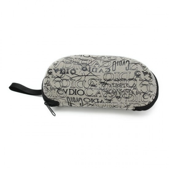 Zipper Letter Printed Glasses Box Compression Resistance Plastic Sunglasses Travel Carry Case Bag