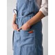 Denim Cowboy Japanese Style Kitchen Cooking Aprons Dress with Pockets