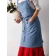 Denim Cowboy Japanese Style Kitchen Cooking Aprons Dress with Pockets