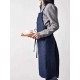 Denim Cowboy Japanese Style Kitchen Cooking Aprons Dress with Pockets