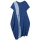 European Style Casual Printed Linen Dress For Women