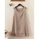 O-NEWE Casual Women Loose Layer Irregular Hem Sleeveless Dress