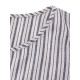 O-NEWE Casual Women Striped Pockets Asymmetrical Dress