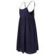 O-NEWE Plus Size Vintage Women Striped Printed Strap Sleeveless Dresses O-NEWE Plus Size Vintage Women Striped Printed Strap Sleeveless Dresses