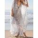 Plus Size Bohemian V-neck Loose Beach Dress