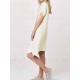 Plus Size Brief Patchwork Lapel Irregular Hem Women Dress