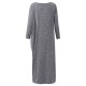 Plus Size Casual Women Batwing Sleeve Dress