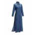 Plus Size Casual Women Denim Long Blouse Dresses