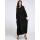 Plus Size Casual Women Flared Sleeve Ruffle Plain Dresses Plus Size Casual Women Flared Sleeve Ruffle Plain Dresses