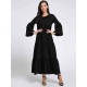 Plus Size Casual Women Flared Sleeve Ruffle Plain Dresses Plus Size Casual Women Flared Sleeve Ruffle Plain Dresses