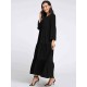 Plus Size Casual Women Flared Sleeve Ruffle Plain Dresses Plus Size Casual Women Flared Sleeve Ruffle Plain Dresses
