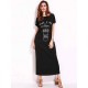 Plus Size Casual Women Loose Printed Hidden Side Pocket Maxi Dress Plus Size Casual Women Loose Printed Hidden Side Pocket Maxi Dress