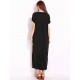 Plus Size Casual Women Loose Printed Hidden Side Pocket Maxi Dress Plus Size Casual Women Loose Printed Hidden Side Pocket Maxi Dress