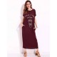 Plus Size Casual Women Loose Printed Hidden Side Pocket Maxi Dress Plus Size Casual Women Loose Printed Hidden Side Pocket Maxi Dress