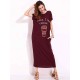 Plus Size Casual Women Loose Printed Hidden Side Pocket Maxi Dress Plus Size Casual Women Loose Printed Hidden Side Pocket Maxi Dress
