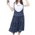 Plus Size Casual Women Sleeveless Star Printed Dress