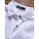 Plus Size Casual Women Turn-down Collar Cotton Long Blouse