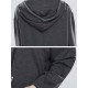 Plus Size Casual Women V-Neck Hooded Dresses