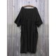 Plus Size Elegant V-neck Batwing Sleeve Baggy Drawstring Dress