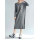 Plus Size Elegant Women Long Sleeve Slim Dress Knitted Cotton Sexy Party Dresses