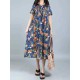 Plus Size Floral Printed Loose Dresses Short Sleeve Ruffled Pockets Casual Dress for Women Plus Size Floral Printed Loose Dresses Short Sleeve Ruffled Pockets Casual Dress for Women