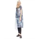 Plus Size Hot Sale Women Elegant Asymmetrical Organza Dress Long Print Dress