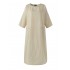 Plus Size M-5XL Casual A-line Three Quarter Sleeve Maxi Dress