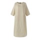 Plus Size M-5XL Casual A-line Three Quarter Sleeve Maxi Dress Plus Size M-5XL Casual A-line Three Quarter Sleeve Maxi Dress