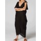 Plus Size V-neck Holiday Women Kaftan Baggy Dress