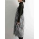 Plus Size Vintage Plaid Spaghetti Straps Women Dress