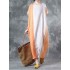 Plus Size Vintage Women Short Sleeve Splicing Pockets Long Maxi Dresses