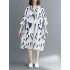 Plus Size Women Casual Crew Neck Loose Shirt Dress