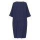 Plus Size Women Loose Baggy Casual Solid Batwing Long Shirt Dress