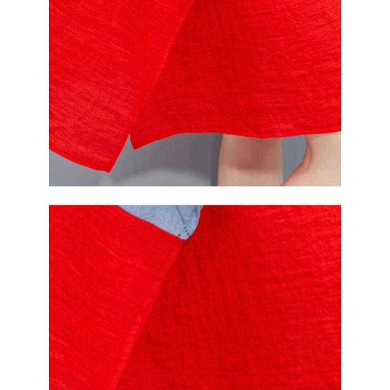 Plus Size Women Loose Color Splicing Short Sleeve O-Neck Dress Plus Size Women Loose Color Splicing Short Sleeve O-Neck Dress