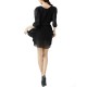 Ruffles Elegant Solid Color Chiffon A-Line Mini Dress For Women