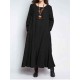 S-5XL Casual Women Lotus Hem Long Maxi Dress