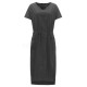 S-5XL Women Casual Solid Color Cotton Linen Maxi Dress with Pockets