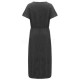 S-5XL Women Casual Solid Color Cotton Linen Maxi Dress with Pockets