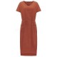 S-5XL Women Casual Solid Color Cotton Linen Maxi Dress with Pockets