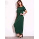 Sexy Women Casual Off Shoulder Pure Color Maxi Long Dresses