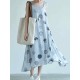 Sleeveless Polka Dot Two-pieces Maxi Dress