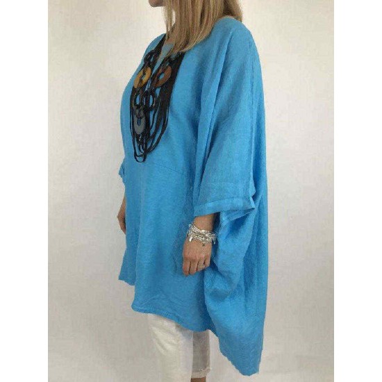 Solid Color Irregular Hem Crew Neck Casual Dress