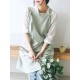 Vintage Cotton Linen Japanese Style Pure Color Aprons Dress with Pockets Vintage Cotton Linen Japanese Style Pure Color Aprons Dress with Pockets