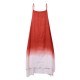 Vintage Gradient Color Pockets Straps High Low Plus Size Maxi Dress Vintage Gradient Color Pockets Straps High Low Plus Size Maxi Dress