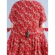Vintage Short Sleeve Elastic Waist Floral Dress Vintage Short Sleeve Elastic Waist Floral Dress