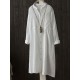 Vintage Solid Color Button Down Band Collar Shirt Dress