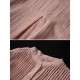 Vintage Solid Color Button Down Band Collar Shirt Dress