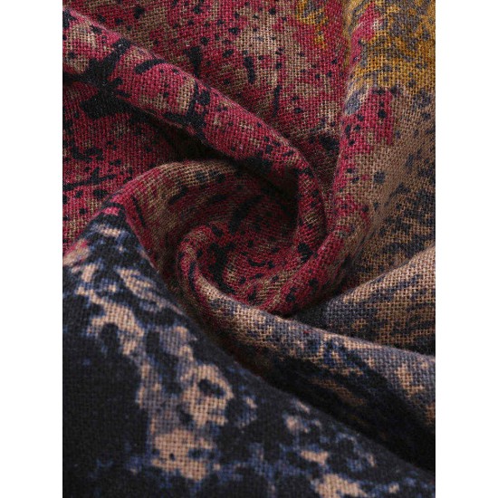 Vintage Women Floral Printed Short Sleeve O-Neck A-Line Dress Vintage Women Floral Printed Short Sleeve O-Neck A-Line Dress